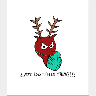 Christmas Reindeer Posters and Art